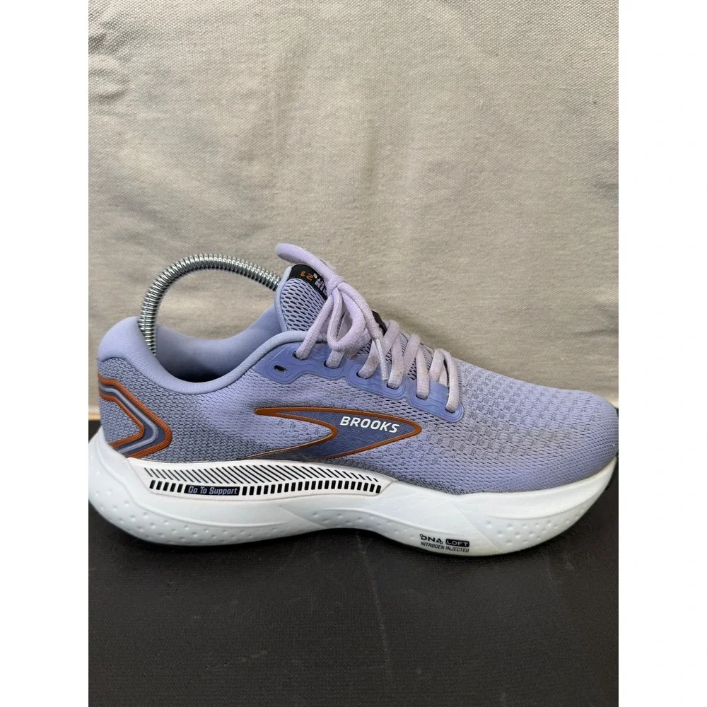 Brooks Glycerin GTS 21 Women 9.5 Purple Running Shoes Support Cushioning Sneaker